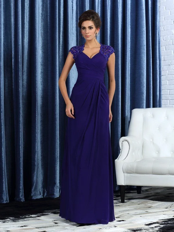 Trumpet/Mermaid V-neck Sleeveless Long Chiffon Mother of the Bride Dresses TPP0007221 Trumpet/Mermaid V-neck Sleeveless Long Chiffon Mother of the Bride Dresses TPP0007221