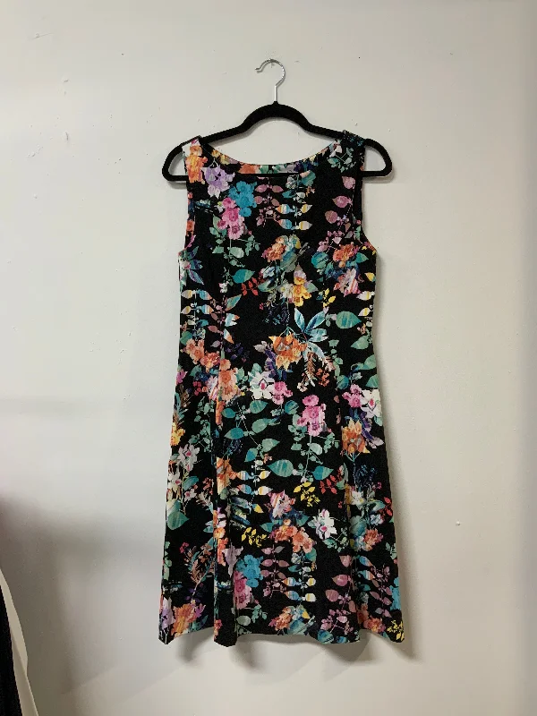 Micheal (S) blk Multi Flwr Dress