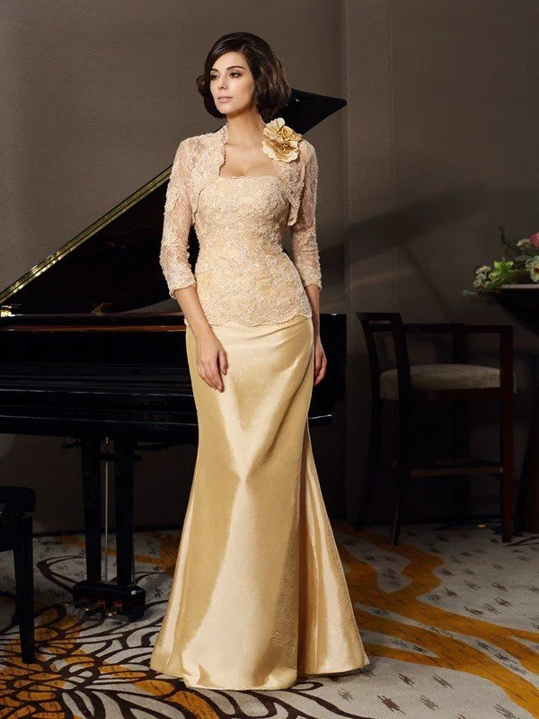 Trumpet/Mermaid Sweetheart Lace Sleeveless Long Taffeta Mother of the Bride Dresses TPP0007208 Trumpet/Mermaid Sweetheart Lace Sleeveless Long Taffeta Mother of the Bride Dresses TPP0007208