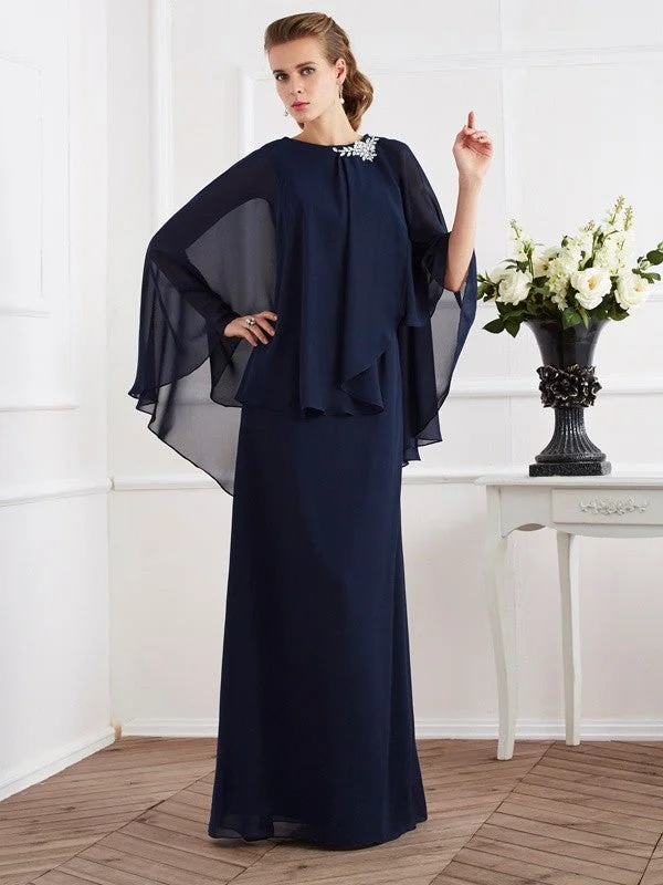 A-Line/Princess High Neck Sleeveless Long Chiffon Mother of the Bride Dresses TPP0007261 A-Line/Princess High Neck Sleeveless Long Chiffon Mother of the Bride Dresses TPP0007261
