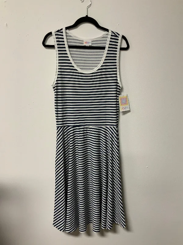 LuLaRoe (L) stripe dress NWT