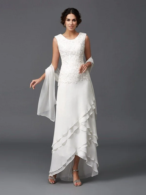 A-Line/Princess Scoop Lace Sleeveless Long Chiffon Mother of the Bride Dresses TPP0007083 A-Line/Princess Scoop Lace Sleeveless Long Chiffon Mother of the Bride Dresses TPP0007083