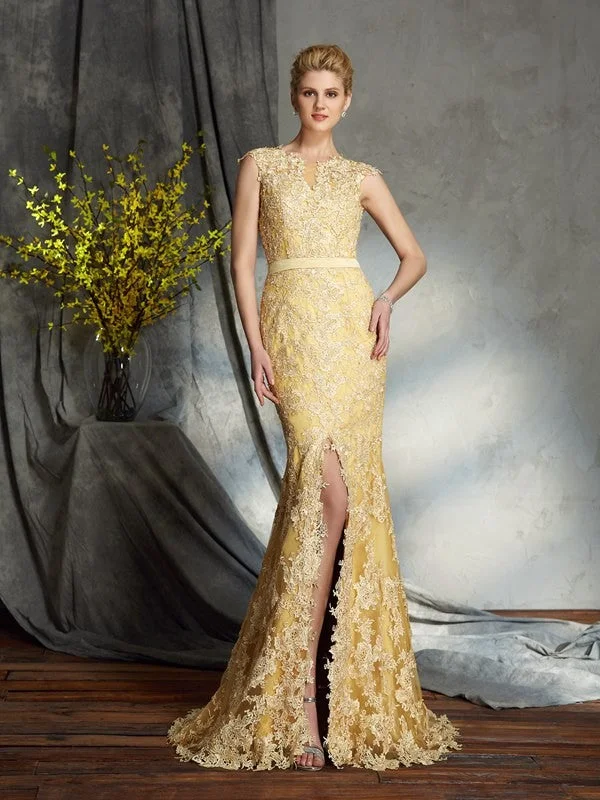 Trumpet/Mermaid Scoop Lace Sleeveless Long Lace Mother of the Bride Dresses TPP0007156 Trumpet/Mermaid Scoop Lace Sleeveless Long Lace Mother of the Bride Dresses TPP0007156