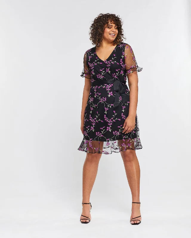 Lucy Mesh Dress | Print