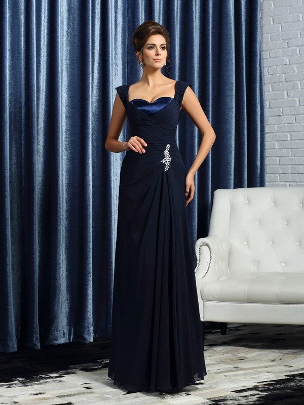 A-Line/Princess Straps Beading Sleeveless Long Chiffon Mother of the Bride Dresses TPP0007332 A-Line/Princess Straps Beading Sleeveless Long Chiffon Mother of the Bride Dresses TPP0007332
