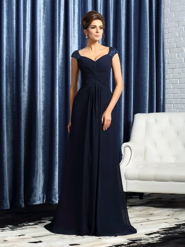 A-Line/Princess Straps Beading Sleeveless Long Chiffon Mother of the Bride Dresses TPP0007223 A-Line/Princess Straps Beading Sleeveless Long Chiffon Mother of the Bride Dresses TPP0007223