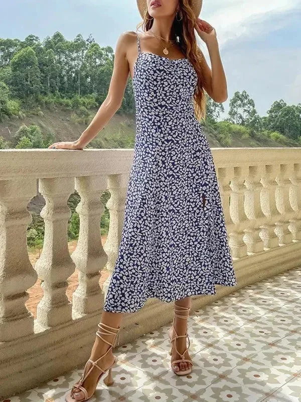 Womens Printed Sun Dress