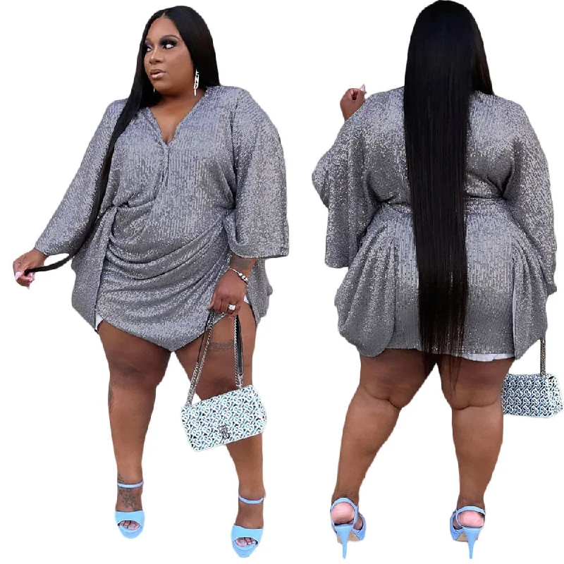 2022 women's casual clothing plus size women's dresses long sleeve african sequined skirts and dresses 2022 women's casual clothing plus size women's dresses long sleeve african sequined skirts and dresses