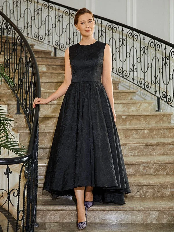 Margery A-Line/Princess Lace Applique Scoop Sleeveless Asymmetrical Mother of the Bride Dresses STIP0020256 Margery A-Line/Princess Lace Applique Scoop Sleeveless Asymmetrical Mother of the Bride Dresses STIP0020256