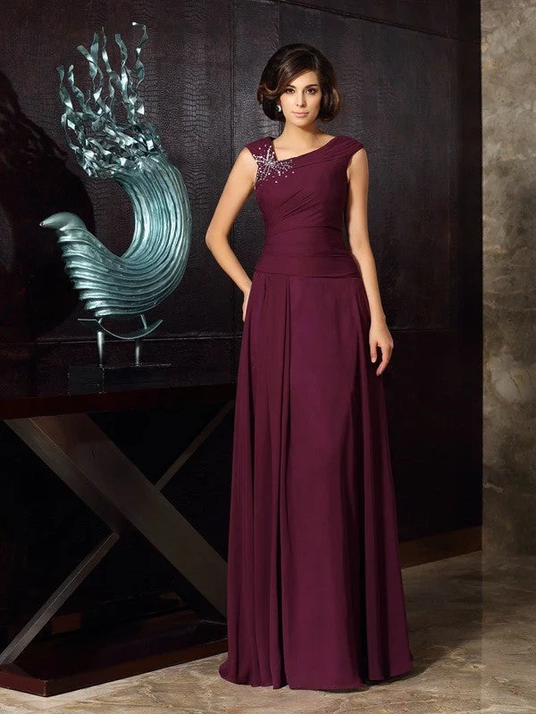 A-Line/Princess Beading Sleeveless Long Chiffon Mother of the Bride Dresses TPP0007141 A-Line/Princess Beading Sleeveless Long Chiffon Mother of the Bride Dresses TPP0007141