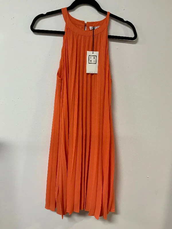 THML (S) Org (coral) Accord dress NWT