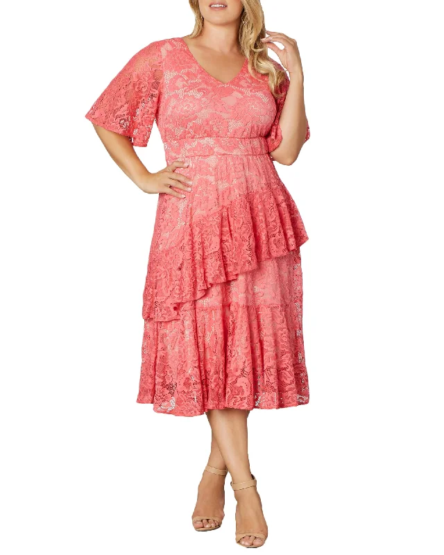 Lace Affair Cocktail Dress | CORAL
