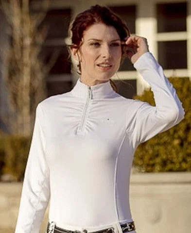 Arista Equestrian Ruche Long Sleeve Sunblocker Shirt - Women's (CLEARANCE) REG. PRICE 110.00 Soft Cotton Short Tee