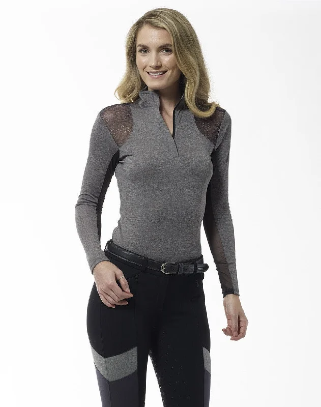 Arista Equestrian Quarter Zip Long Sleeve Shirt - Women's (Sale) Reg. Price 149.95 Classic Solid Short Shirt