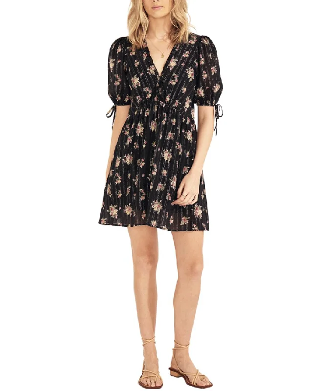 Auguste Jordyn Rye Mini Dress Chic Pleated Mini Dress