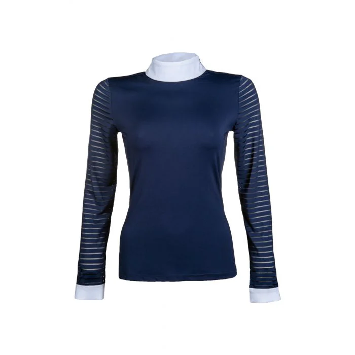 Women´s Competition Shirt Long Sleeve Monaco Style Elegant Off-Shoulder Short Shirt