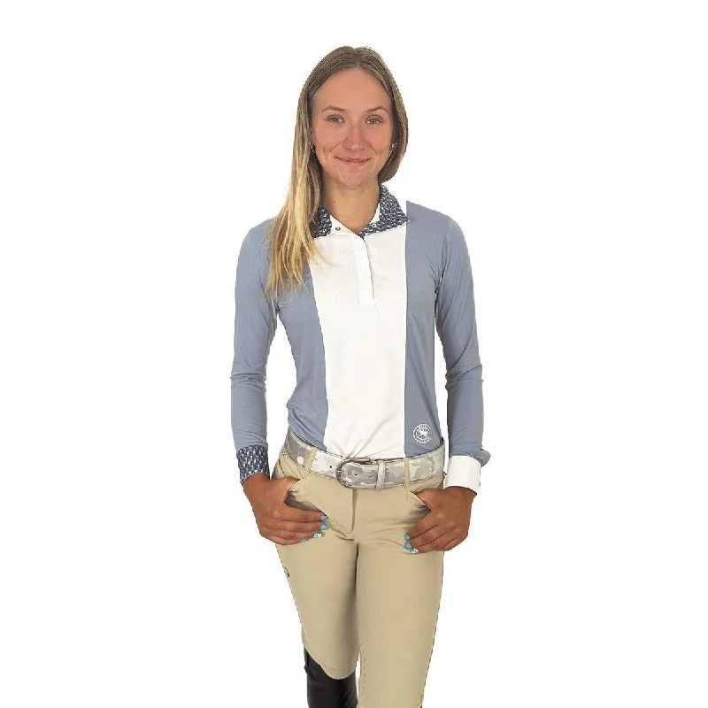 Essex Classics Ladies "Looking Back" Luna Performance Long Sleeve Show Shirt Elegant Draped Short Shirt