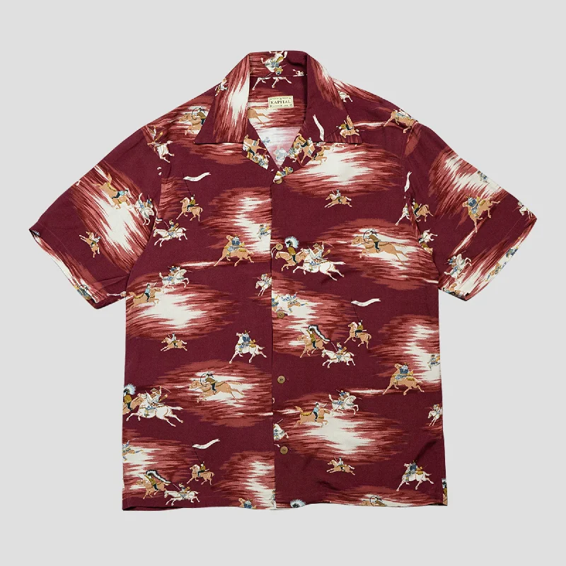 RAYON HAWAIIAN SHIRTS Relaxed Cotton Short Shirt