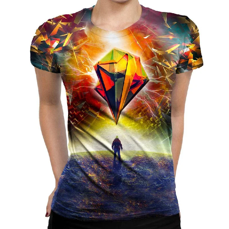 Astronauts Prism Womens T-Shirt Cozy Warm Stylish