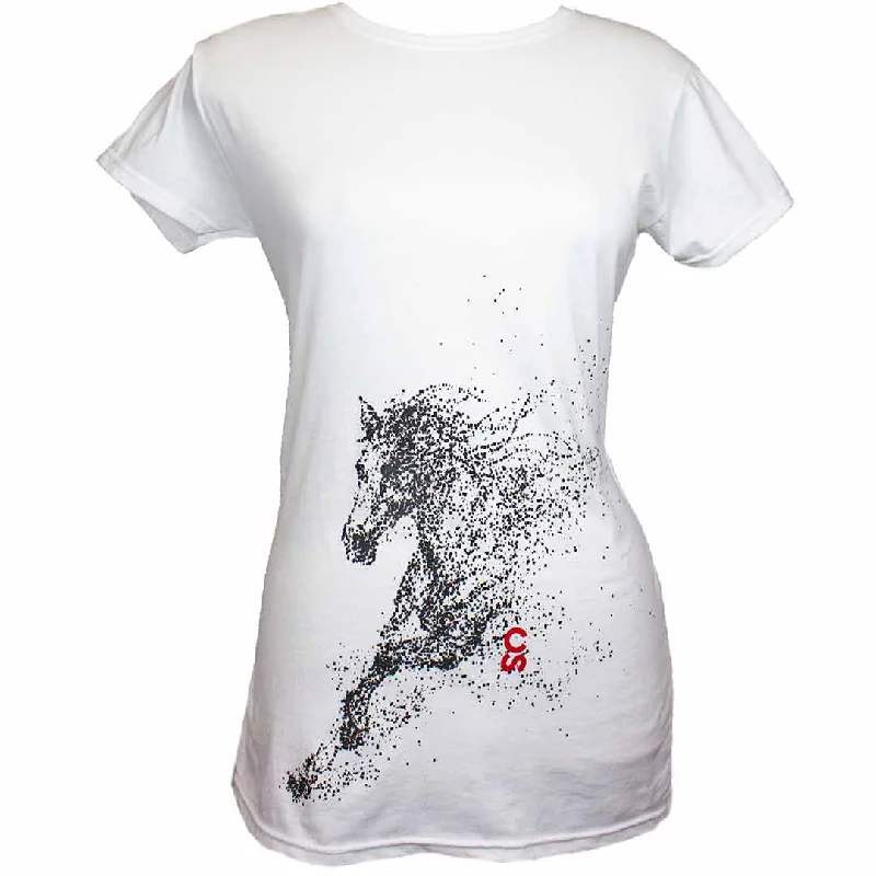 Calgary Stampede Women's Abstract Horse T-shirt Cotton Fabric Linen Fabric Terry Fabric