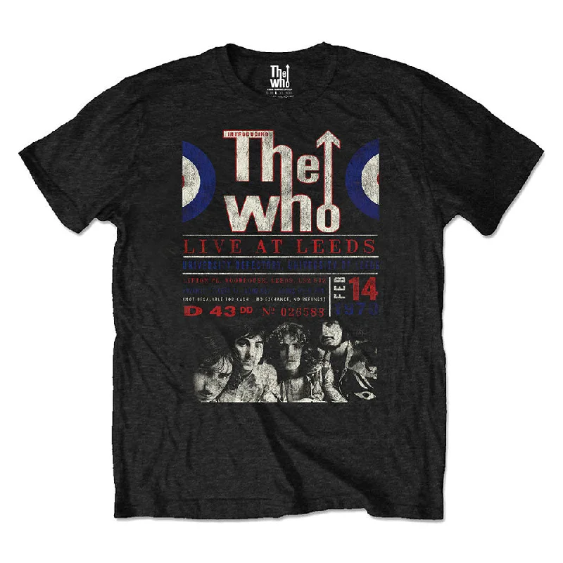 The Who Unisex Eco-T-Shirt: Live At Leeds '70 Oversized T-Shirt Spandex breathable