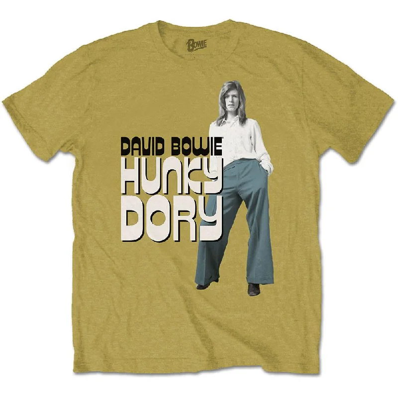 David Bowie T-Shirt: Hunky Dory 2 Collared Crew Neck Turtle Neck