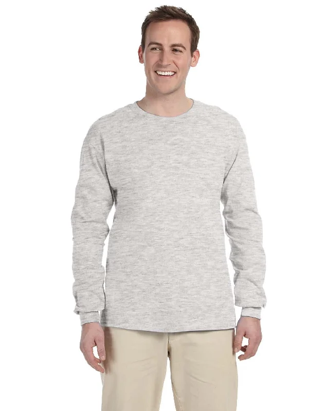 Fruit of the Loom Lightweight Long Sleeve T-Shirt | Ash Terry Blend Velvet Blend Canvas Blend Fruit of the Loom Lightweight Long Sleeve T-Shirt | Ash Terry Blend Velvet Blend Canvas Blend