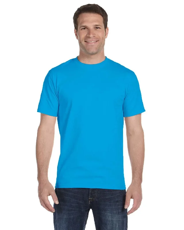 Gildan DryBlend 50/50 T-Shirt | Sapphire Houndstooth Herringbone Solid