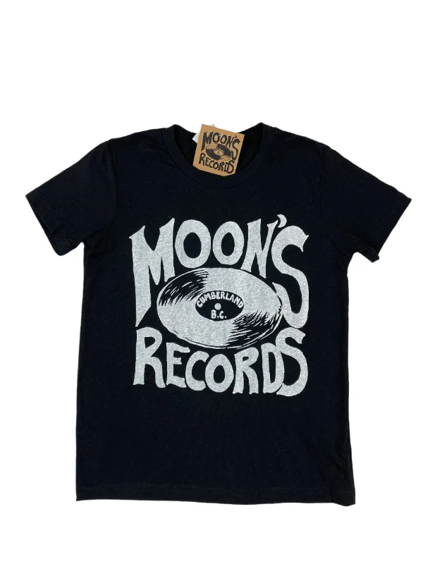 Kids Moon's Logo T-Shirt Collared Crew Neck Turtle Neck