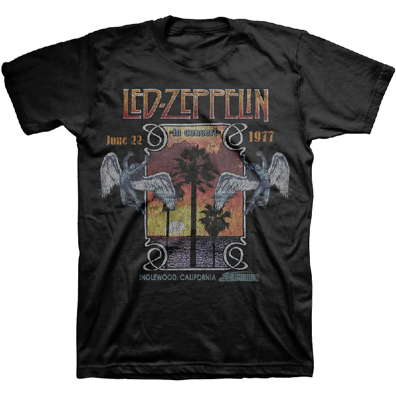 Led Zeppelin | Official Band T-shirt | Inglewood Anti-Pilling Machine Wash Handmade