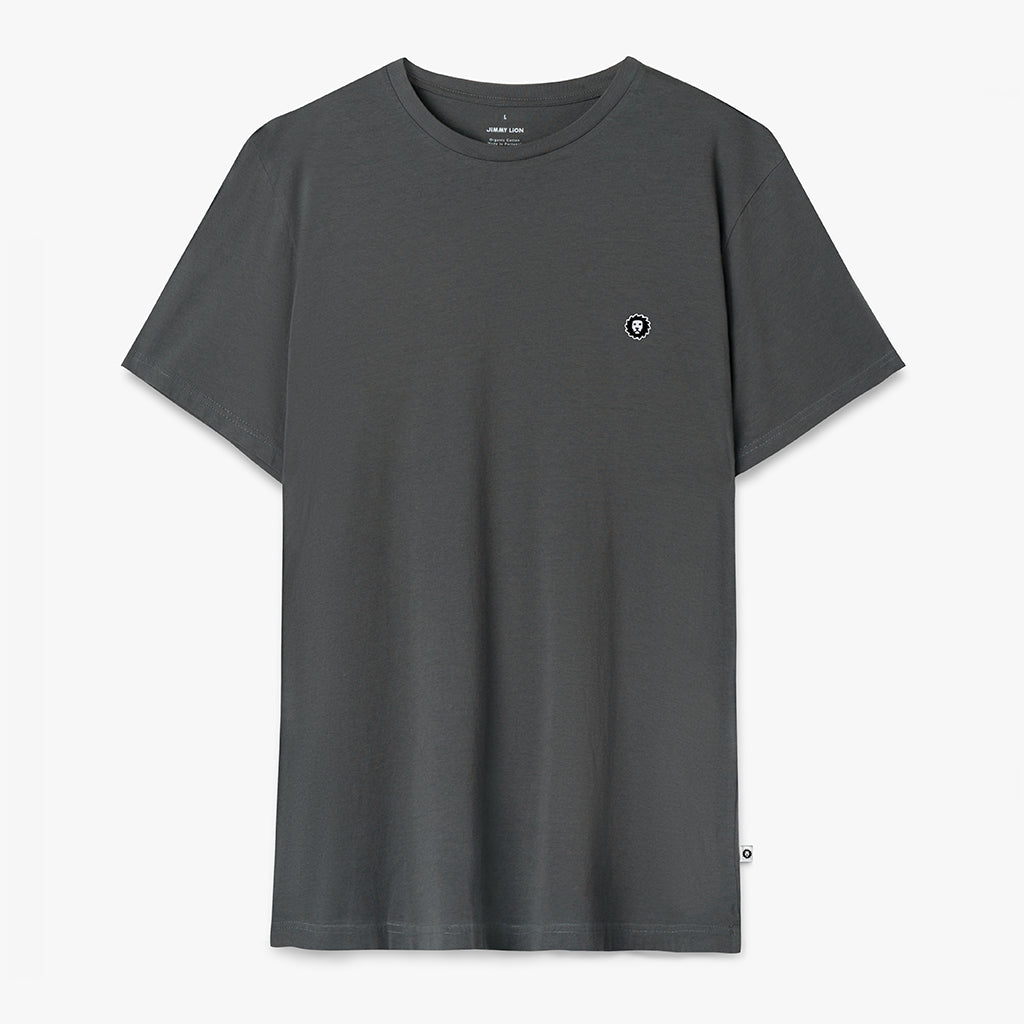 Lion Tee Essentials - Charcoal Collared Crew Neck Turtle Neck