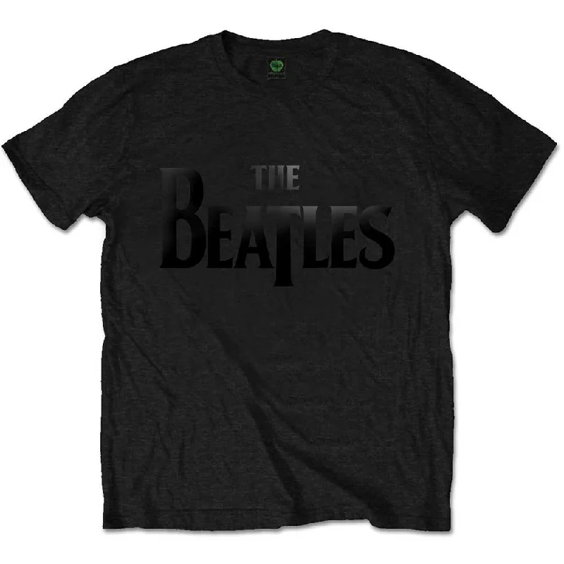 The Beatles Unisex Premium T-Shirt: Drop T Logo with Gloss Printing Application Houndstooth Herringbone Solid The Beatles Unisex Premium T-Shirt: Drop T Logo with Gloss Printing Application Houndstooth Herringbone Solid