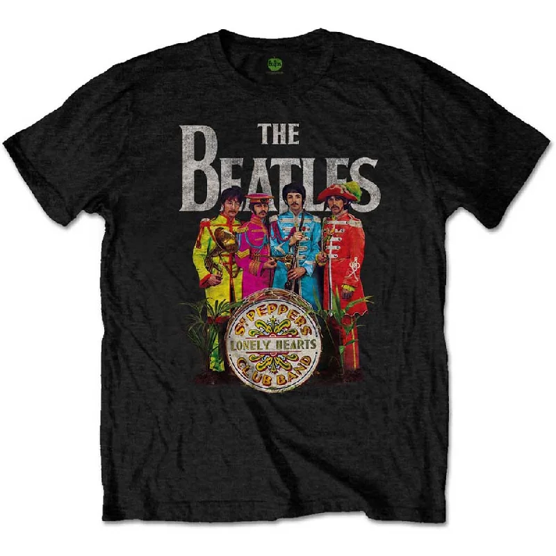 The Beatles | Official Band T-Shirt | Sgt Pepper Welt Pockets Slit Pockets