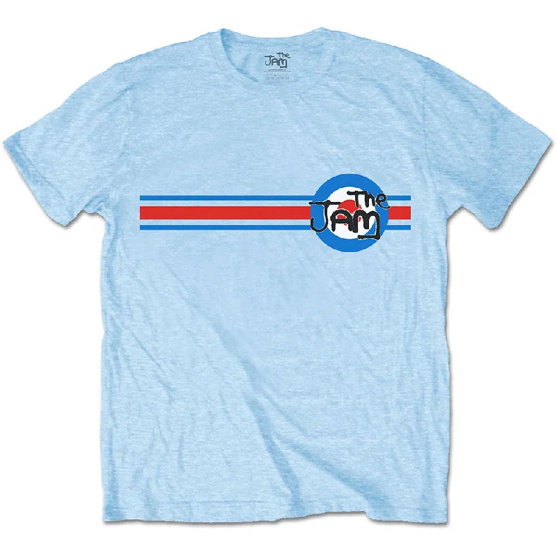 The Jam | Official Band T-shirt | Target Stripe Machine Wash Dry Clean Hand Wash