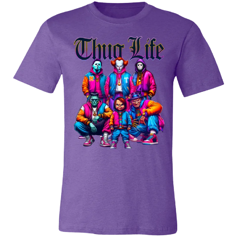 Thug Life Horror Unisex BC Tee Cashmere Blend Cotton Blend Poly Blend