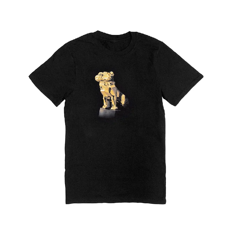 Unisex Gold Bulldog T-Shirt Machine Wash Dry Clean Hand Wash