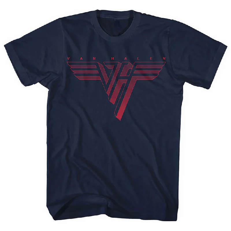 Van Halen | Official Band T-shirt | Classic Red Logo Front Pockets Side Pockets Patch Pockets