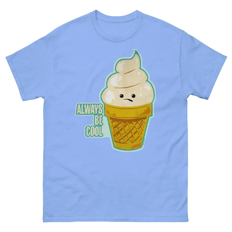 Vanilla Cone Always Be Cool  Unisex classic t-shirt Collared Crew Neck Turtle Neck