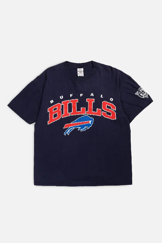Vintage Buffalo Bills NFL Tee - M Hooded Caped Shawl Collar