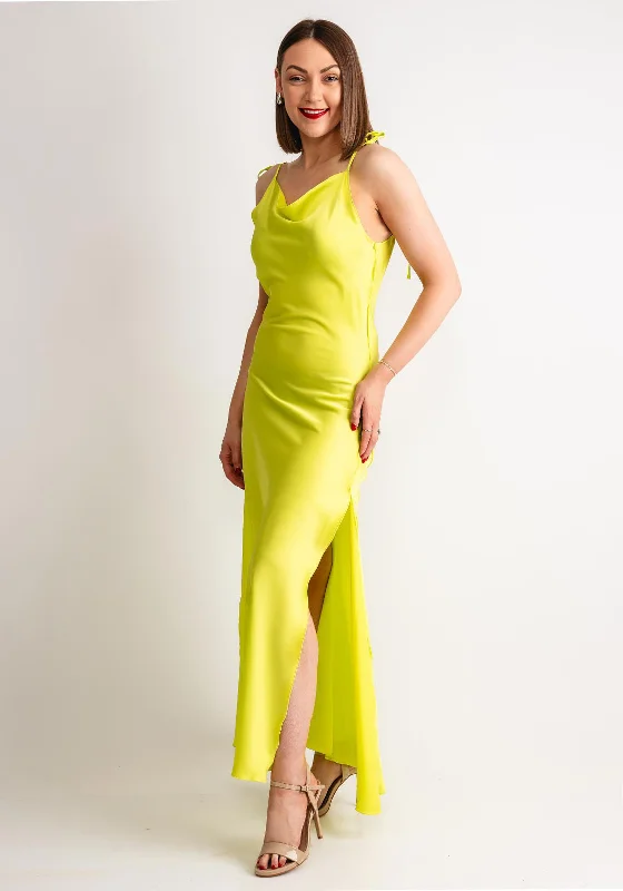 Vero Moda Kyra Singlet Maxi Dress, Wild Lime Elegant Boho Maxi Dress