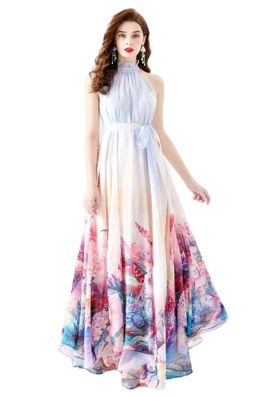 Floral Chiffon Maxi Dress *Online Only* Comfortable Bohemian Maxi Dress