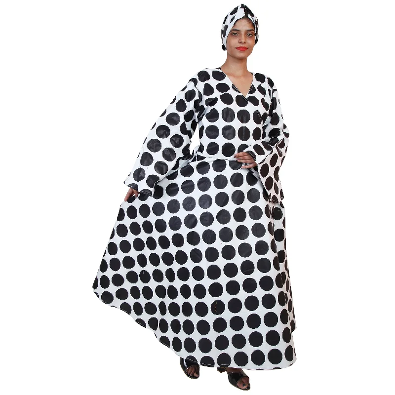 Women's PLUS Size Long Sleeve Wrap Maxi Dress -- FI-56 PLUS Fashionable Chiffon Maxi Dress