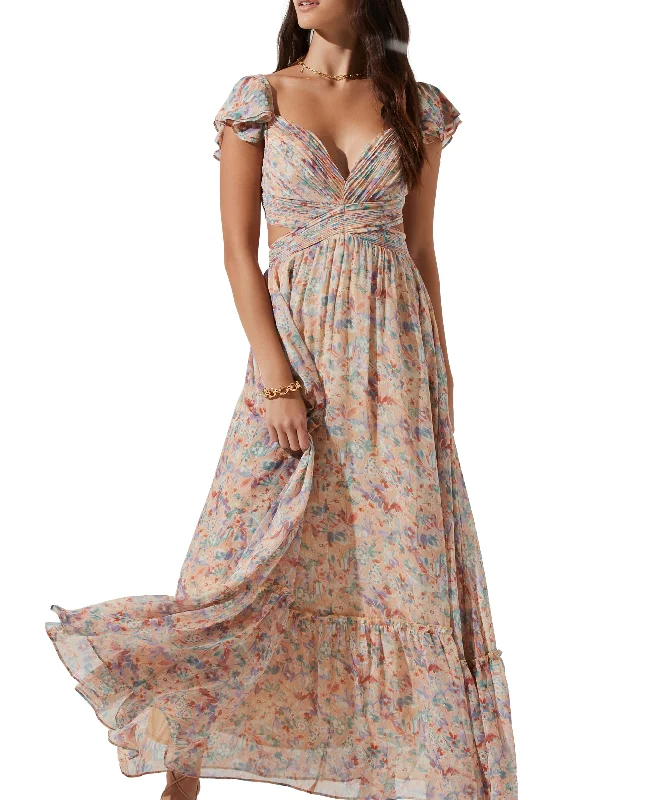 Women's Primrose Strappy-Back Maxi Dress Stylish One-Shoulder Maxi Dress