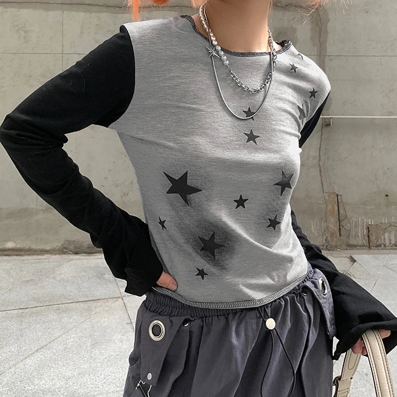 Lunivop Y2k Streetwear Graphic Star Print Y2K Splice Grunge Aesthetic Fairycore Tee Vintage Kawaii 2000s Harajuku Fairy Grunge Clothes Anti-Pilling Machine Wash Handmade Lunivop Y2k Streetwear Graphic Star Print Y2K Splice Grunge Aesthetic Fairycore Tee Vintage Kawaii 2000s Harajuku Fairy Grunge Clothes Anti-Pilling Machine Wash Handmade