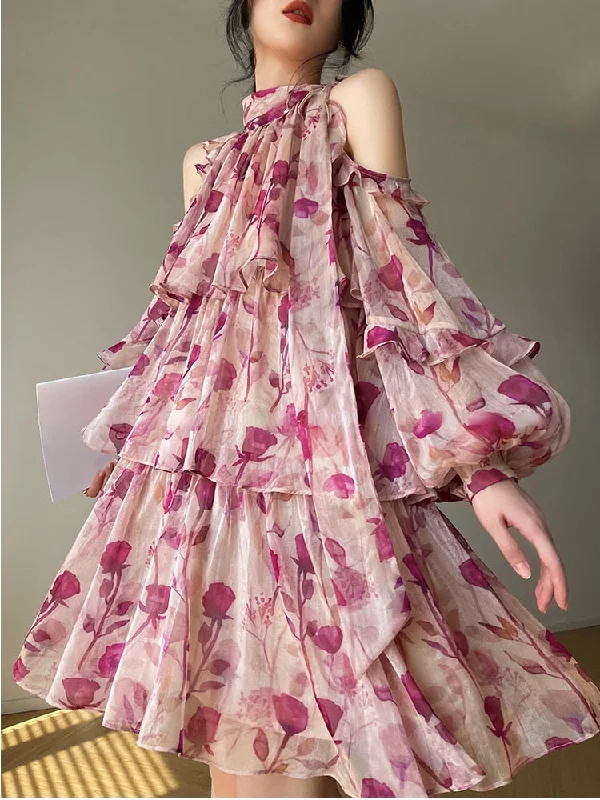 Beach Style Floral Mini Dress Woman Boho Spring Long Sleeve Party Fairy Dress Female Fashion Casual Elegant Korean Dress Casual V-Neck Mini Dress Beach Style Floral Mini Dress Woman Boho Spring Long Sleeve Party Fairy Dress Female Fashion Casual Elegant Korean Dress Casual V-Neck Mini Dress