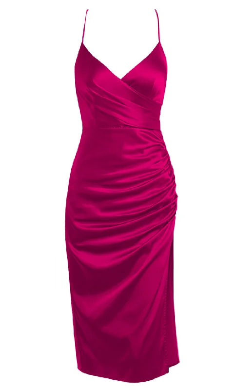 Best Bet Fuchsia Pink Satin Sleeveless Spaghetti Strap Cross Wrap V Neck Side Slit Ruched Slip Midi Dress Cozy Spaghetti Strap Midi Dress Best Bet Fuchsia Pink Satin Sleeveless Spaghetti Strap Cross Wrap V Neck Side Slit Ruched Slip Midi Dress Cozy Spaghetti Strap Midi Dress