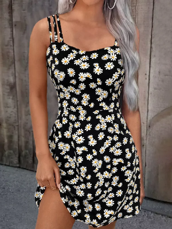 Women Summer Mini Dresses Vintage Floral Little Daisy Print Boho Beach Dress Sexy Sleeveless Sling A Line Loose Dress Fashionable Lace Mini Dress Women Summer Mini Dresses Vintage Floral Little Daisy Print Boho Beach Dress Sexy Sleeveless Sling A Line Loose Dress Fashionable Lace Mini Dress