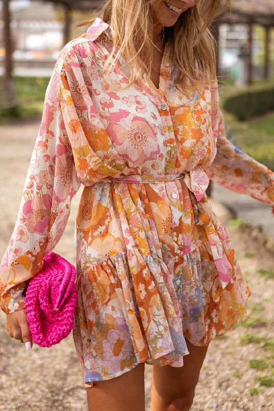 Yellow Ruffled Buttoned Knotted High Waist Floral Mini Dress Trendy Bodycon Mini Dress Yellow Ruffled Buttoned Knotted High Waist Floral Mini Dress Trendy Bodycon Mini Dress