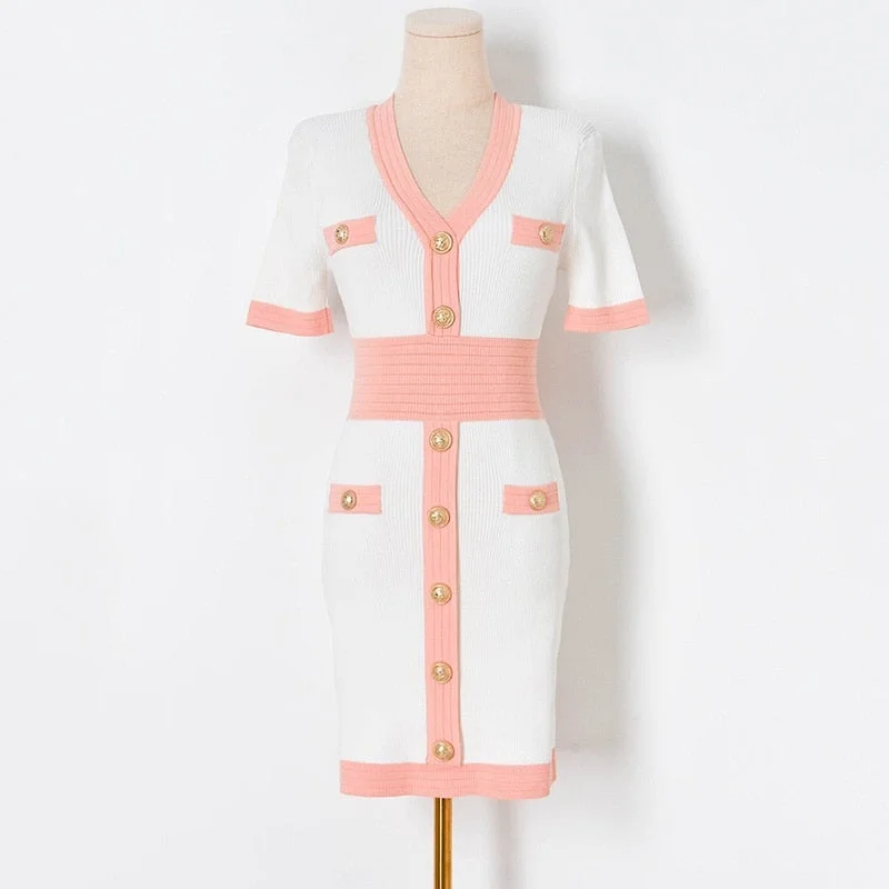 Casual V-neck Short Sleeve Knitted Dresses for Women 2022 Summer Luxury Designer Elegant A-line Mini Dress Vestidos De Fiesta Chic Sleeveless Mini Dress Casual V-neck Short Sleeve Knitted Dresses for Women 2022 Summer Luxury Designer Elegant A-line Mini Dress Vestidos De Fiesta Chic Sleeveless Mini Dress
