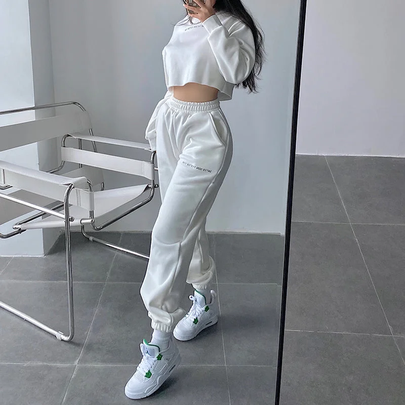 White sweatpants